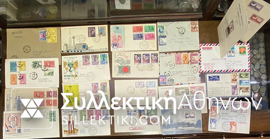 THAILAND 20 Covers Postcards some FDC